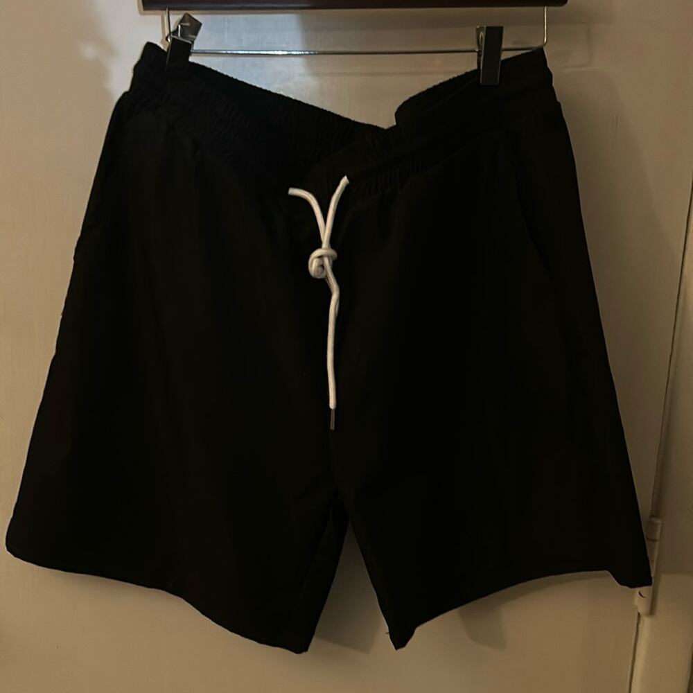 SHEIN Manfinity Black Basic Shorts XL Casual Athleisure Activewear Sportswear